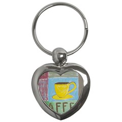 Kaffe Painting Key Chain (heart) by StuffOrSomething