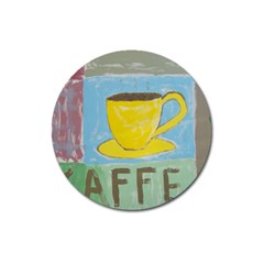 Kaffe Painting Magnet 3  (round) by StuffOrSomething