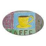 Kaffe Painting Magnet (Oval) Front