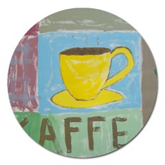 Kaffe Painting Magnet 5  (round)