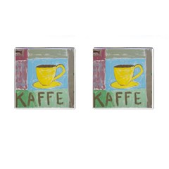 Kaffe Painting Cufflinks (square)