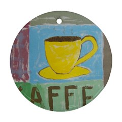 Kaffe Painting Round Ornament (two Sides)