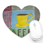 Kaffe Painting Mouse Pad (Heart) Front