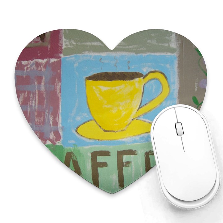 Kaffe Painting Mouse Pad (Heart)