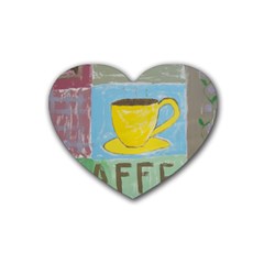 Kaffe Painting Drink Coasters 4 Pack (heart) 