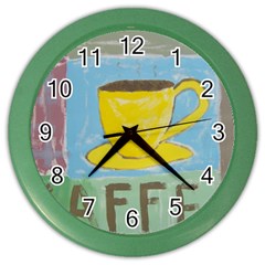 Kaffe Painting Wall Clock (color)