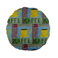 Kaffe Painting 15  Premium Round Cushion 