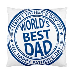 Fathers Day Rubber Stamp Effect Cushion Case (two Sided) 