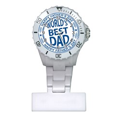 Fathers Day Rubber Stamp Effect Nurses Watch by Zandiepants