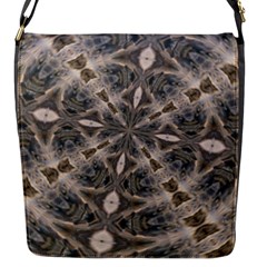 Flowing Waters Kaleidoscope Flap Closure Messenger Bag (small)