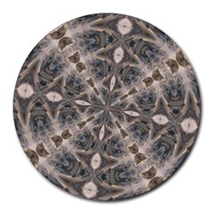 Flowing Waters Kaleidoscope 8  Mouse Pad (round) by Fractalsandkaleidoscopes