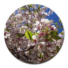 Cherry Blossoms 8  Mouse Pad (round) by DmitrysTravels