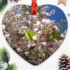 Cherry Blossoms Heart Ornament