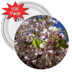 Cherry Blossoms 3  Button (100 Pack) by DmitrysTravels