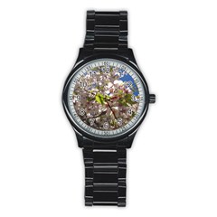 Cherry Blossoms Sport Metal Watch (black) by DmitrysTravels