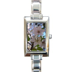 Sakura Rectangular Italian Charm Watch