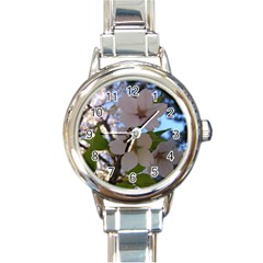 Sakura Round Italian Charm Watch