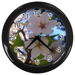 Sakura Wall Clock (black)