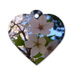 Sakura Dog Tag Heart (One Sided)  Front