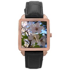 Sakura Rose Gold Leather Watch  by DmitrysTravels