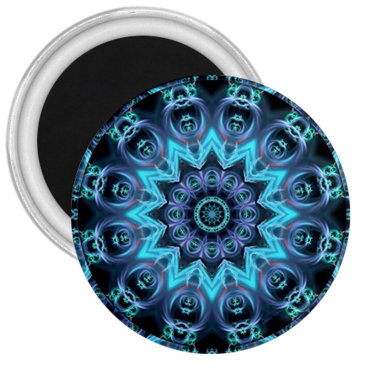 Star Connection, Abstract Cosmic Constellation 3  Button Magnet