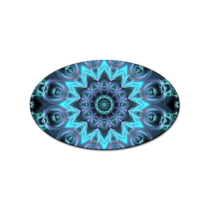 Star Connection, Abstract Cosmic Constellation Sticker (Oval)