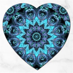 Star Connection, Abstract Cosmic Constellation Jigsaw Puzzle (heart) by DianeClancy