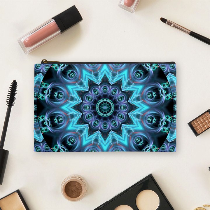 Star Connection, Abstract Cosmic Constellation Cosmetic Bag (Medium)