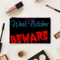 Beware Cosmetic Bag (medium) by Pannellgirlinc