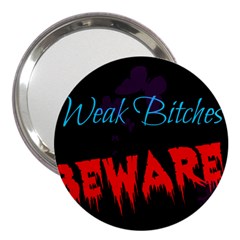 Beware 3  Handbag Mirror by Pannellgirlinc