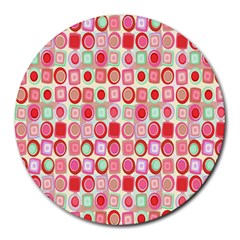 Far Out Geometrics 8  Mouse Pad (round)