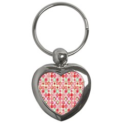 Far Out Geometrics Key Chain (heart)