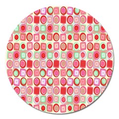 Far Out Geometrics Magnet 5  (round) by StuffOrSomething