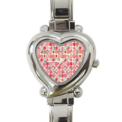 Far Out Geometrics Heart Italian Charm Watch 