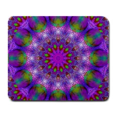 Rainbow At Dusk, Abstract Star Of Light Large Mouse Pad (rectangle) by DianeClancy