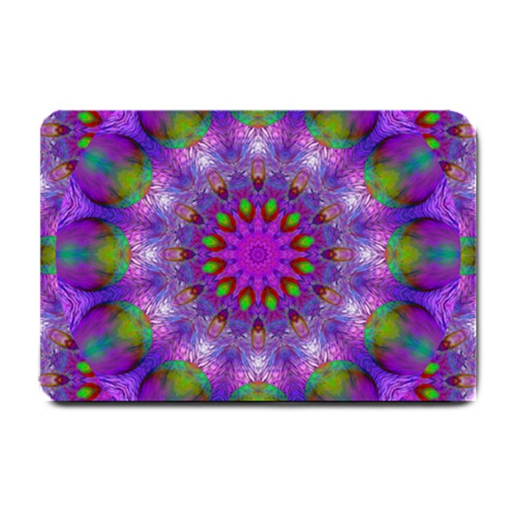 Rainbow At Dusk, Abstract Star Of Light Small Door Mat