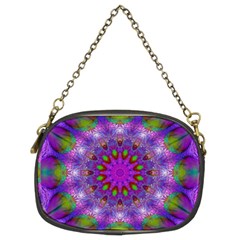 Rainbow At Dusk, Abstract Star Of Light Chain Purse (two Sided)  by DianeClancy