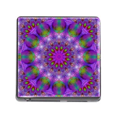 Rainbow At Dusk, Abstract Star Of Light Memory Card Reader With Storage (square) by DianeClancy