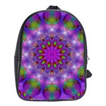 Rainbow At Dusk, Abstract Star Of Light School Bag (XL) Front