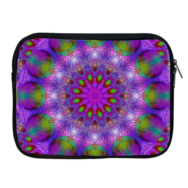 Rainbow At Dusk, Abstract Star Of Light Apple iPad Zippered Sleeve