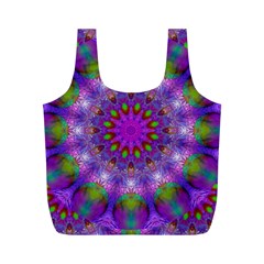 Rainbow At Dusk, Abstract Star Of Light Reusable Bag (m) by DianeClancy