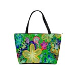 Beautiful Flower Power Batik Large Shoulder Bag Front