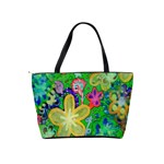 Beautiful Flower Power Batik Large Shoulder Bag Back