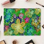 Beautiful Flower Power Batik Cosmetic Bag (XL) Back