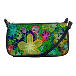 Beautiful Flower Power Batik Evening Bag Front