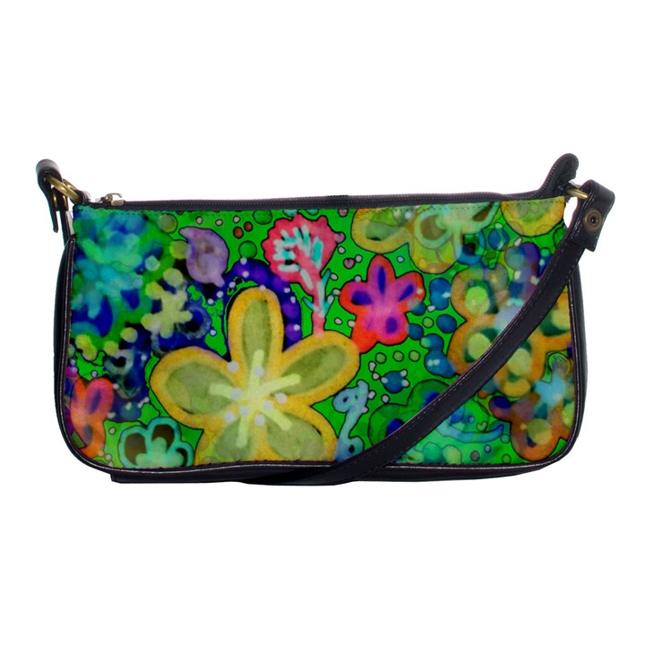 Beautiful Flower Power Batik Evening Bag