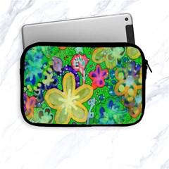 Beautiful Flower Power Batik Apple Ipad Mini Zippered Sleeve by rokinronda