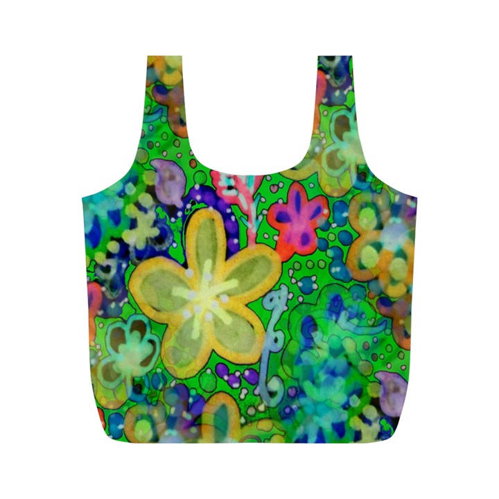 Beautiful Flower Power Batik Reusable Bag (M)