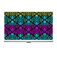 Cmyk Damask Flourish Pattern Business Card Holder by DDesigns