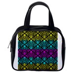 Cmyk Damask Flourish Pattern Classic Handbag (Two Sides) Back